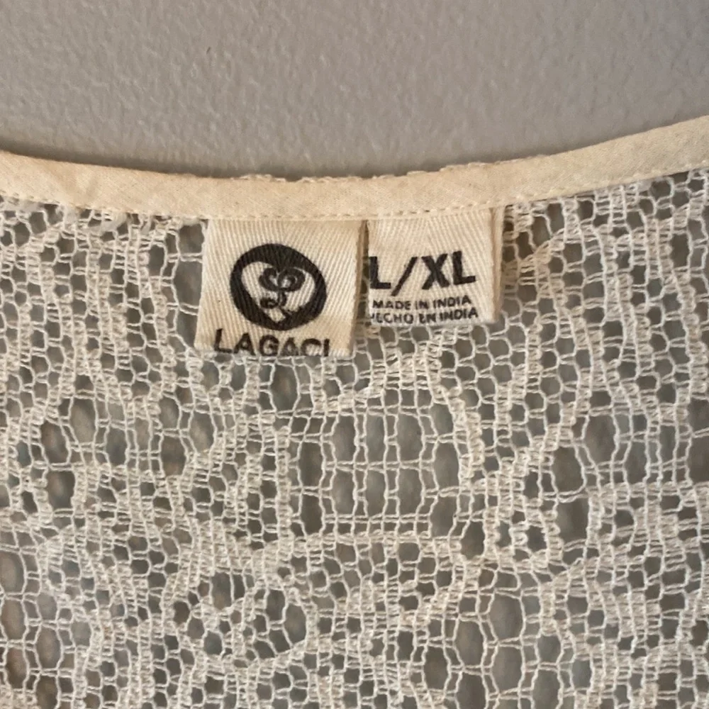 Lagaci Boho Cream Cover Up L/XL - Picture 4 of 5